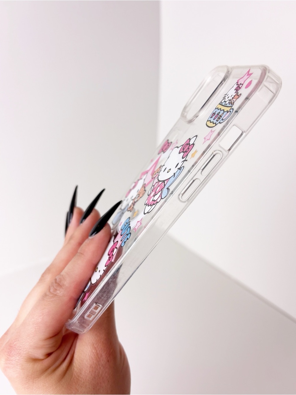 NWT Sanrio Hello Kitty Cute Cartoon Clear Pink Magsafe Case For iPhone 15 Plus - Picture 3 of 5